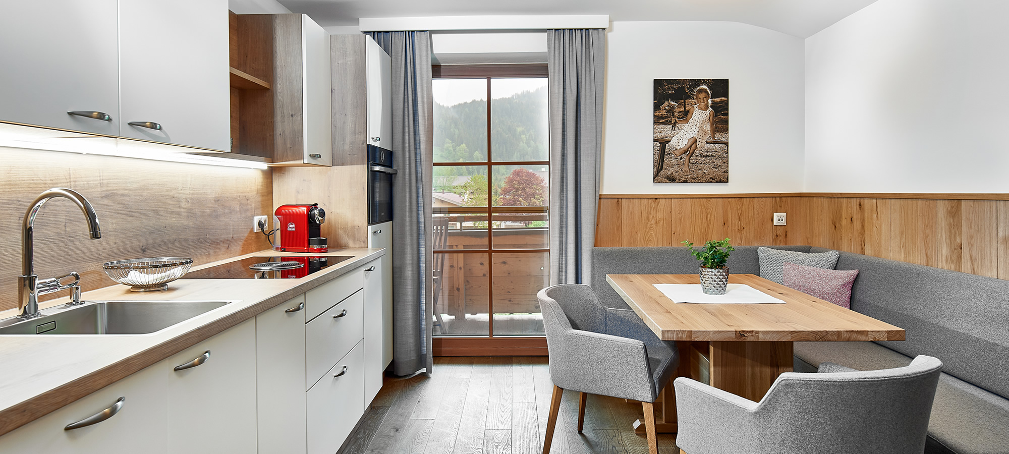 Küche in den Moabauer Appartements
