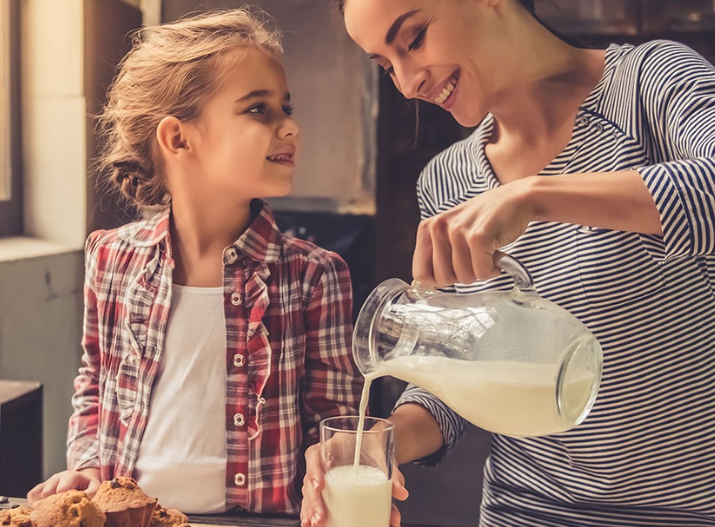 Milch zum Frühstück beim Moabauer