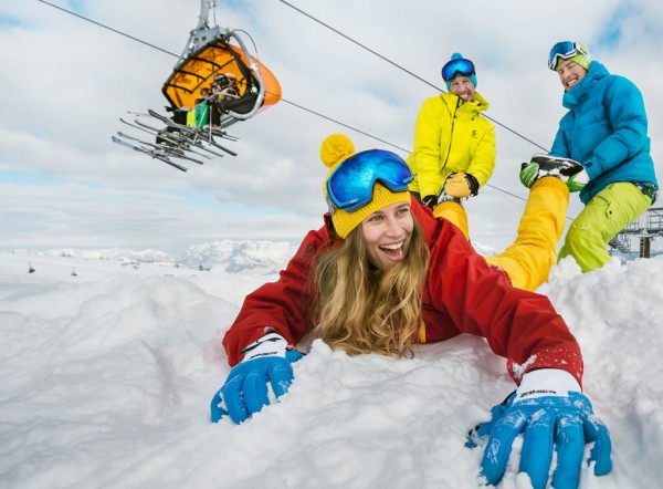Spaß im Schnee in Snow Space Salzburg © Flachau Tourismus