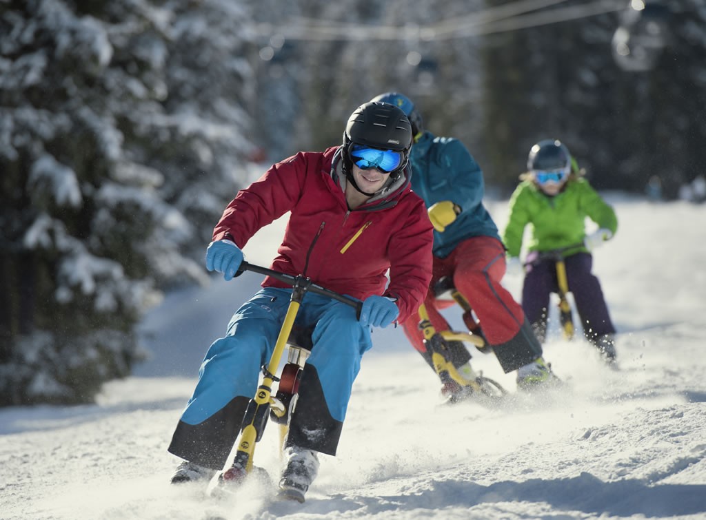 Neue Funsportart Snowbike © Flachau Tourismus